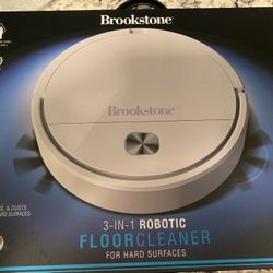 Brand New Brookstone 3 In 1 Robotic Floor Cleaner