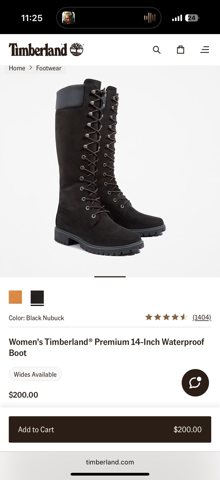 Women’s Timberland’s Boots 14 Inch 
