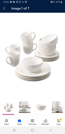 Better Homes and Gardens 16 PC Porcelain Dinnerware