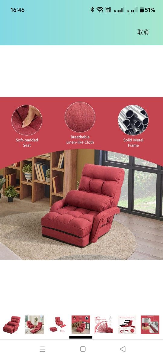 Lounge Chair Indoor Multipurpose Folding Armchair Couch