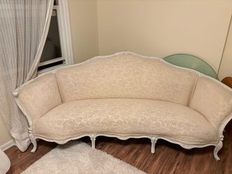 Vintage French Provincial Loveseat & Matching Chair Set