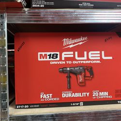 Milwaukee M18 FUEL 18V Lithium-Ion Brushless Cordless 1-9/16 in. SDS-Max Rotary Hammer (Tool-Only)