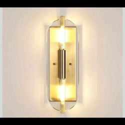 2 Light Crystal Bathroom Wall Sconce Modern Concise Style Wall Light Fixture,Oval Crystal black