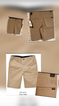 Volcom Boy's Chino Khaki Shorts,  Size 24 (8)