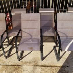 Sling Back Patio Chairs - Need To Be Repaired