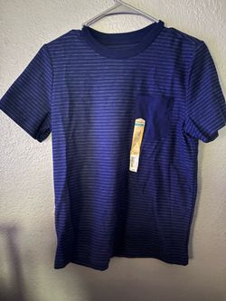 NWT Sonoma Men's Striped Pocket T-Shirt Size L - Navy Blue