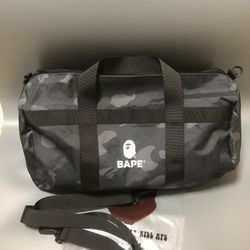 Bape Black Camo Duffel Bag