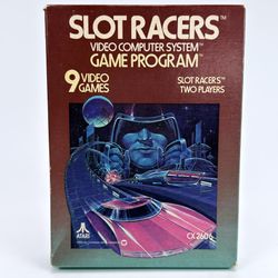 Sealed Slot Racers Atari 2600 Video Computer System Game Program CX2606 Rare New