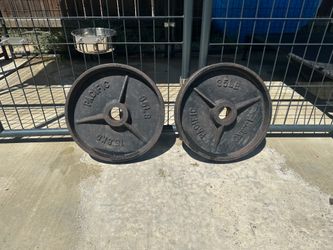 Pair of 35 lb Olympic Weight Plates