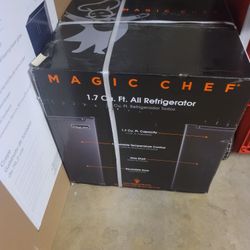 Brand New Magic Chef Refrigerator 1.7 $75 FIRM. PICKUP IN RIVERBANK 