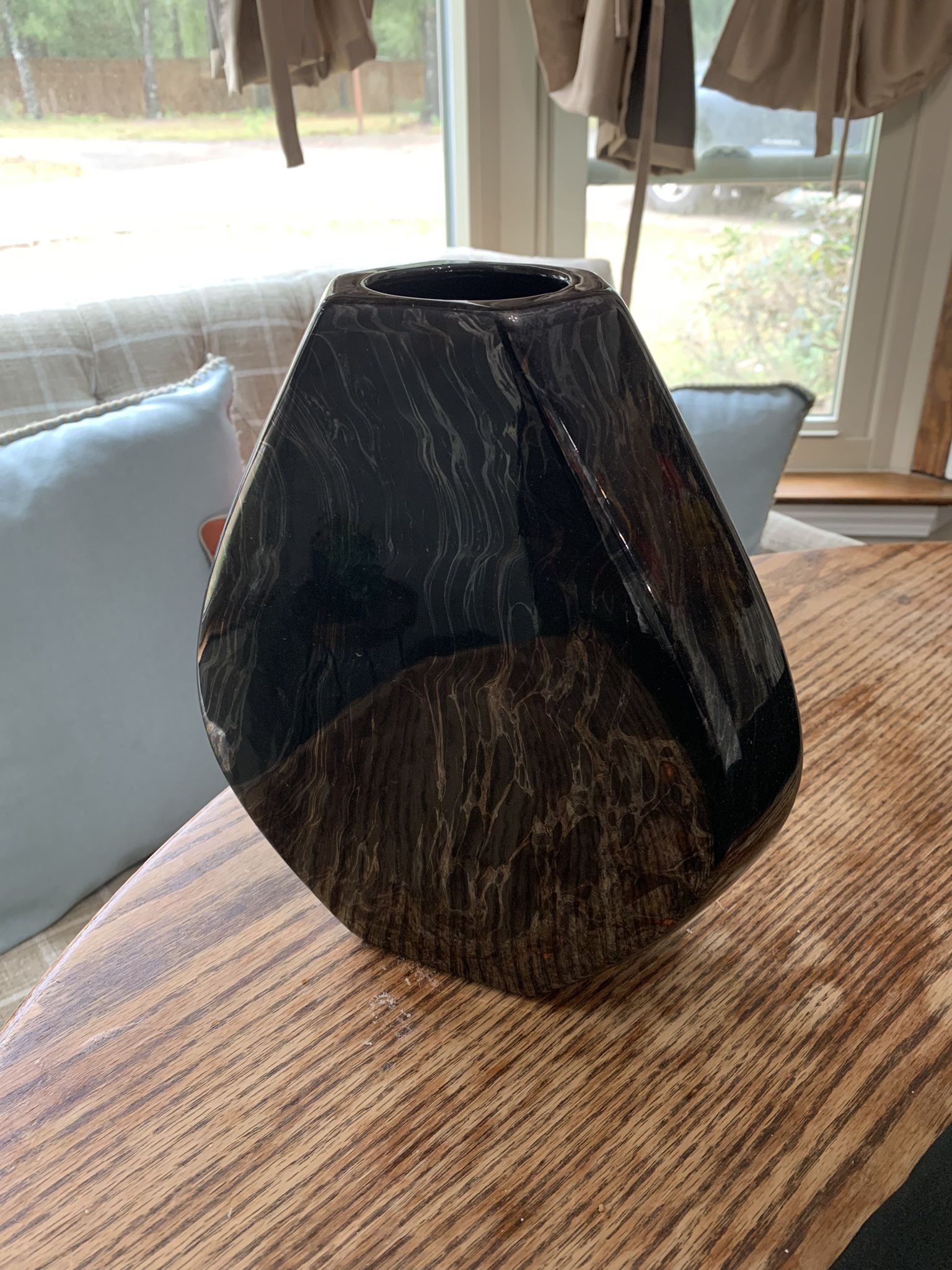 Black vase
