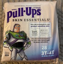 New One (1) Pull-Ups Boys' Skin Essentials Potty Training Pants Underwear 3T-4T (32-40 lbs) 28 Cnt