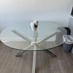 Glass kitchen table 