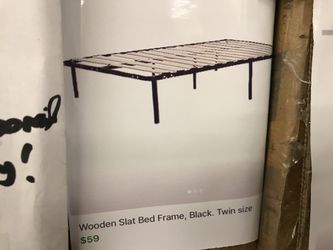 TWIN, Wooden Slat Bed Frame