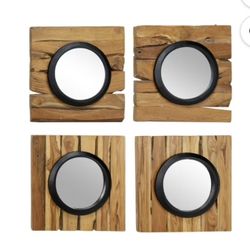 1 Wooden Mirror. $50