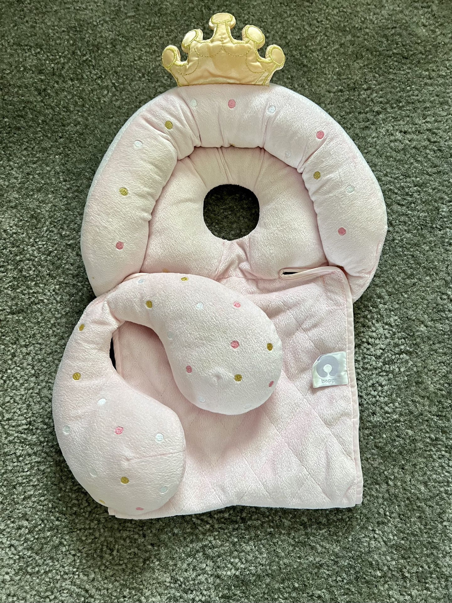 Boppy Preferred Baby Head & Neck Support Pillow- Pink Princess 