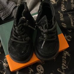 Kids Black Boots 