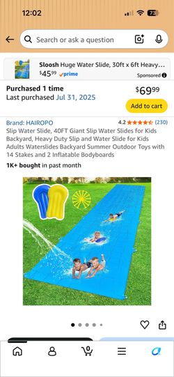 Water Slide 40 ft