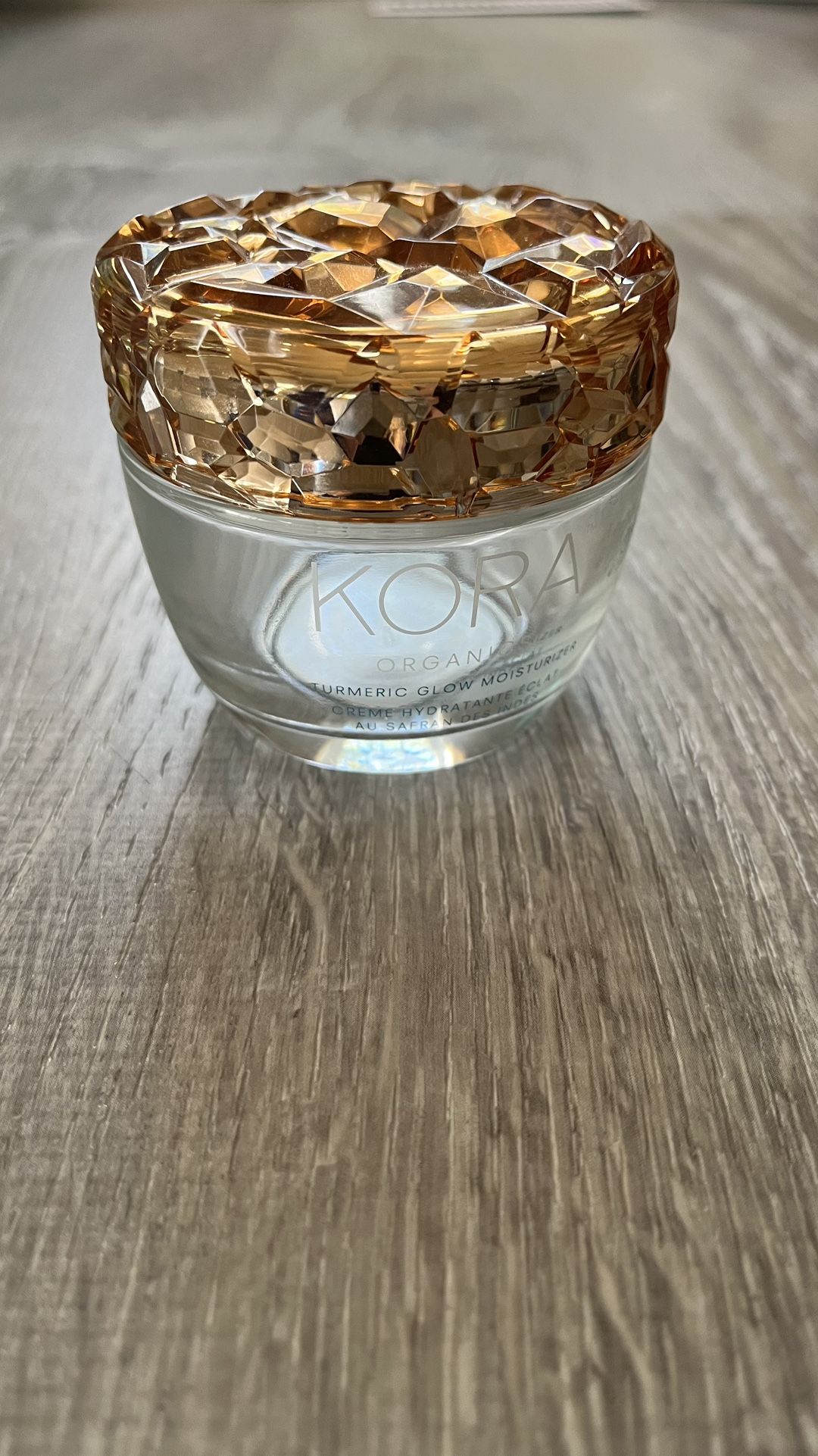 Kora Organics Empty Glass Jar Turmeric Glow Moisturizer Container For Refill POD