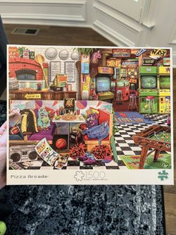 Jigsaw Puzzle 1500 Piece, Buffalo Games - Pizza Arcade
