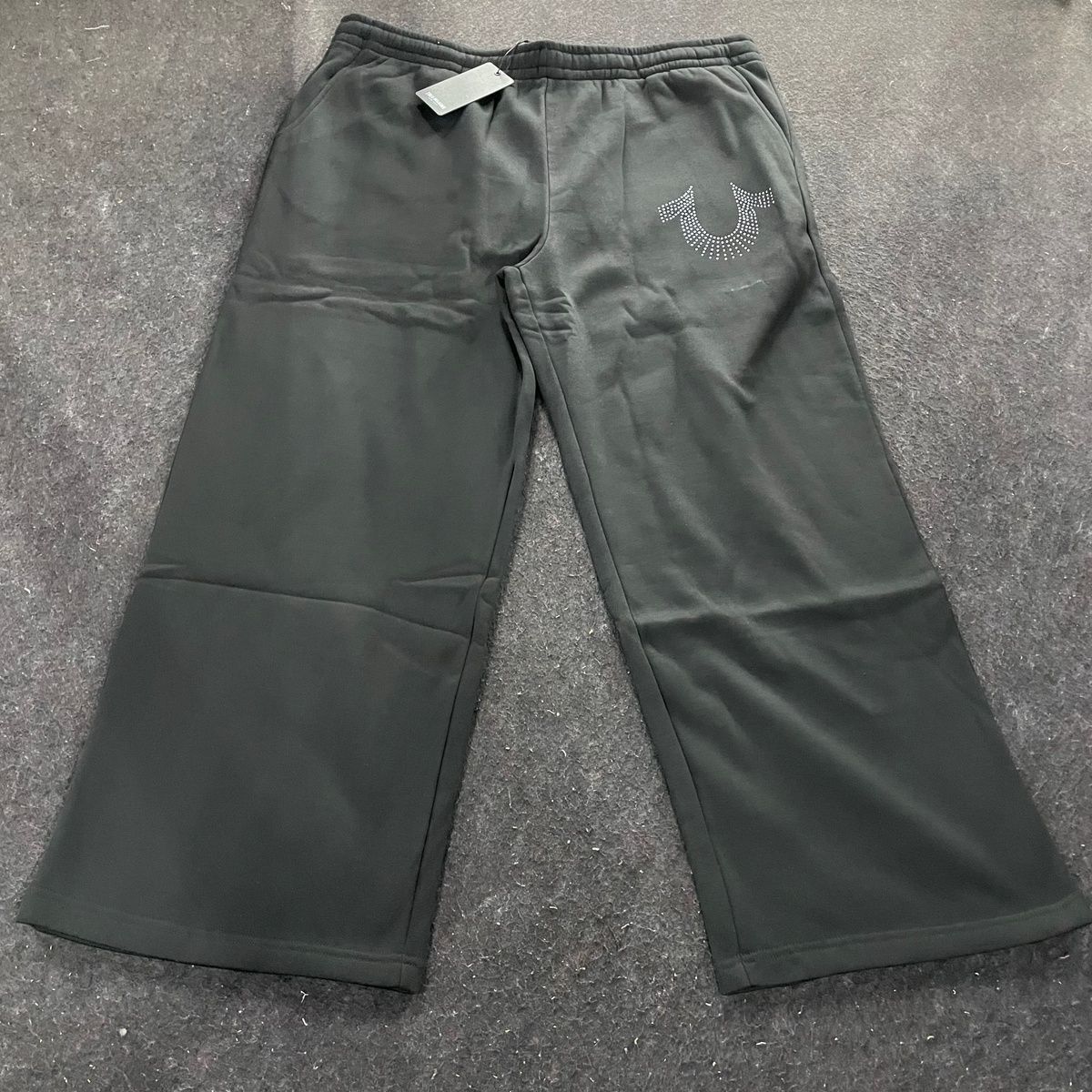 Mens TRUE RELIGION Studded Baggy Sweatpant