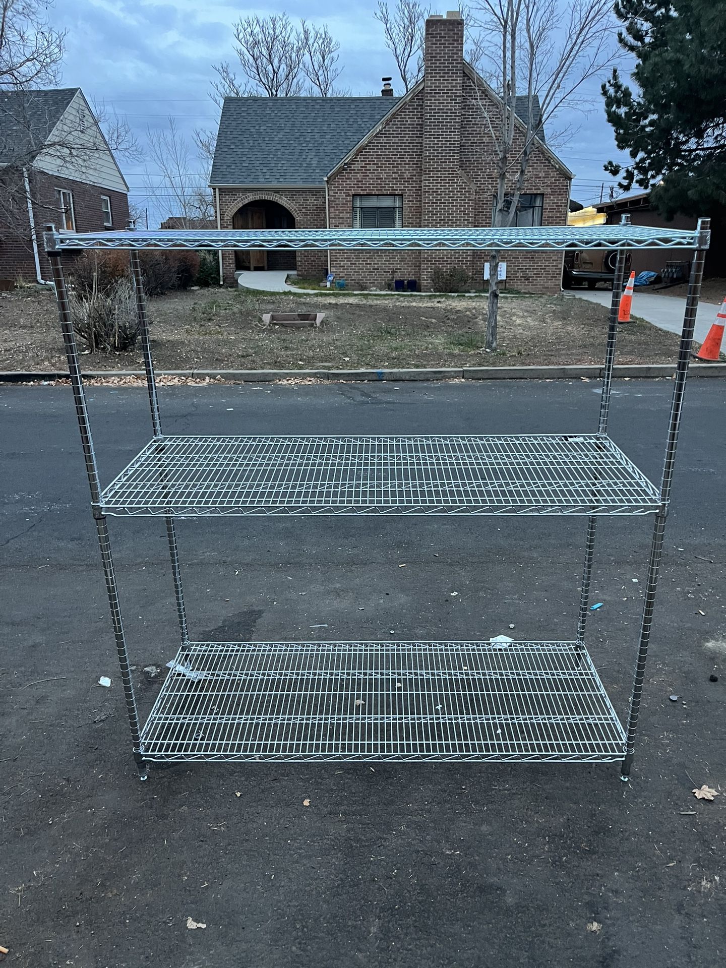 3-Tier Wire Shelf organizer 60”L x24”W x 63”H