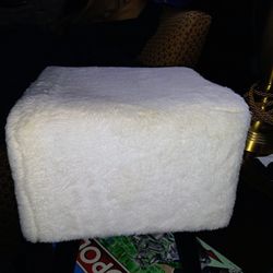 Faux Fur Footstool