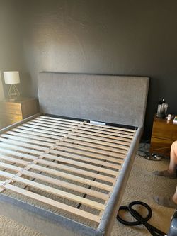 King size west elm Andes bed frame