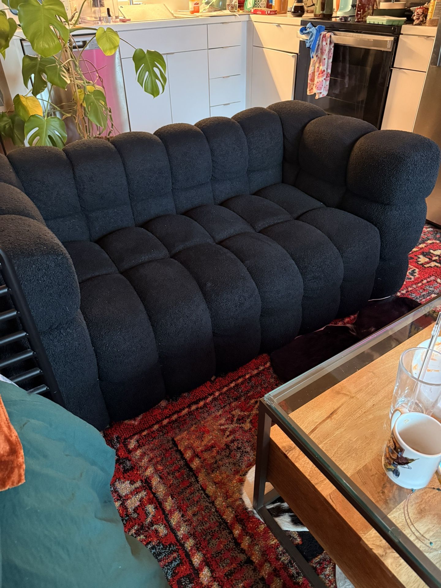 Black Sherpa Couch