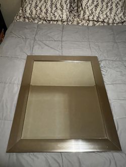 Modern Beveled Rectangular Wall Mirror