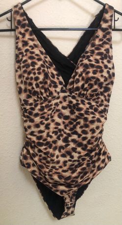 Shapellx Leopard Print One-Piece Swimsuit