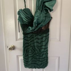 Emerald Green Glamarous Dress