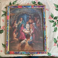 The Nativity Scene - Christ Of Christmas In The Nice Frame