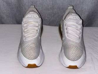 Nike Air Max 270 White Gum Lifestyle Running Gym Shoes DC1702-100 Men’s Size 9