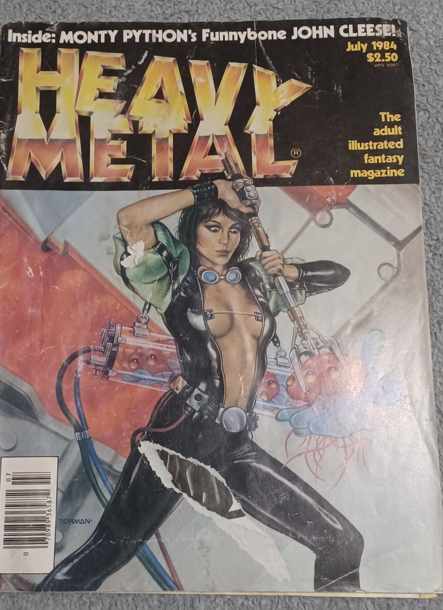 Heavy Metal Full Magazine July 1984 Cartoon Style Fantasy 