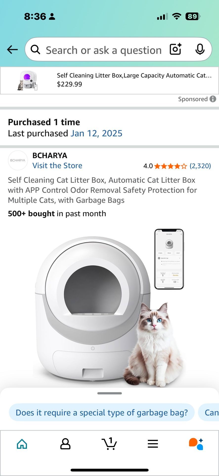 Litter-Robot (Self-Cleaning Litter Box) β Barely Used