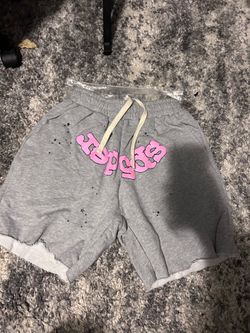 Sp5der/Spider OG Web Logo Sweat Shorts Heather Grey Size S/M/L
