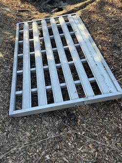 Selling Aluminum Trailer Back Gate Size 79 1/2  By42 Inches  Great Shape Obo Light Weight