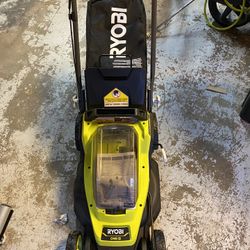 Ryobi 18v Lawmower 13inch New Battery And Charger Included