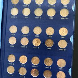 Lincoln Cents Booklet. From 1959 To 1992.