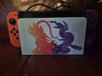 Nintendo Switch OLED Pokémon Scarlet & Violet Edition + Pokémon Legends Arceus + Custom Pokémon Theme