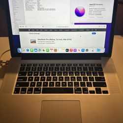 MacBook Pro 15” (2015 Retina) – i7 / 16GB / 500GB SSD