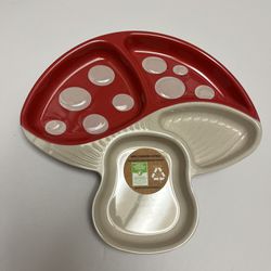 New ❤️🍄❤️ bamboo mushrooms plate