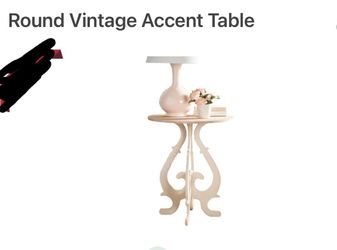 Vintage round Accent Table