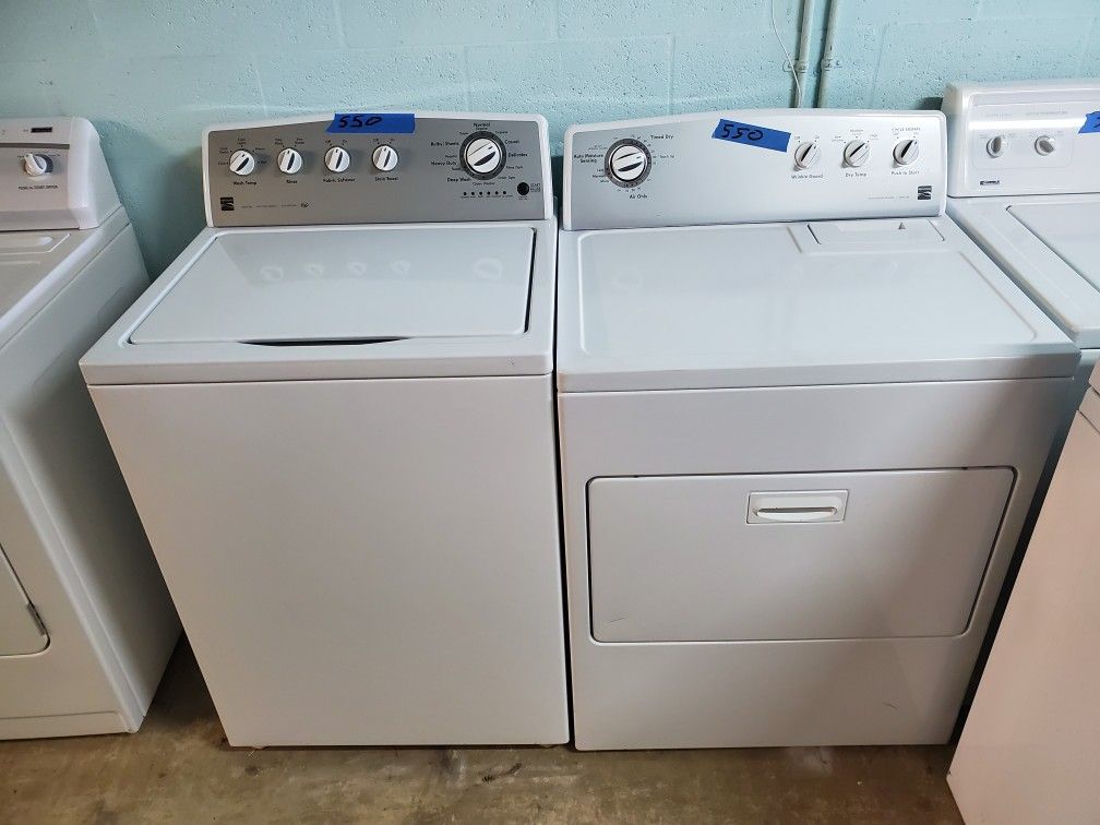 Kenmore energy star washer and dryer set 30 days warranty nice and clean tested and ready to go delivery available for a small trip charge