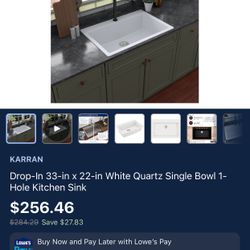 Quartz Sink Still In Box