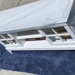 Modway Isle Coastal Contemporary 47 Inch TV Stand in White