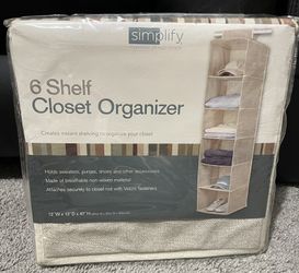 Simplify 6 Shelf Closet Organizer 