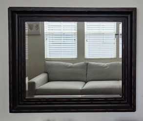 Wood frame mirror