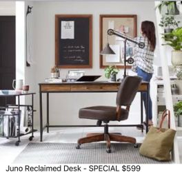 Pottery Barn Juno Reclaimed Wood Bed, Nightstand and Desk
